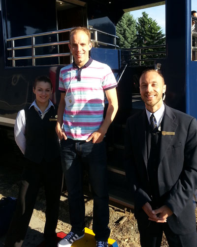 Boarding the Rocky Mountaineer