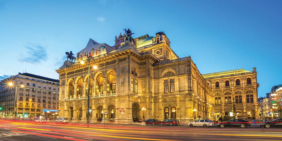 Enjoying a tour of elegant Vienna