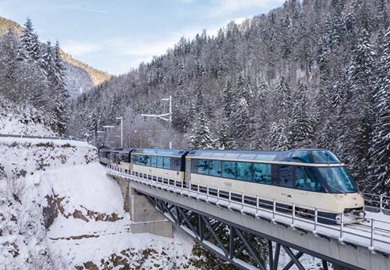 GoldenPass Express in Winter GoldenPass Express in Winter