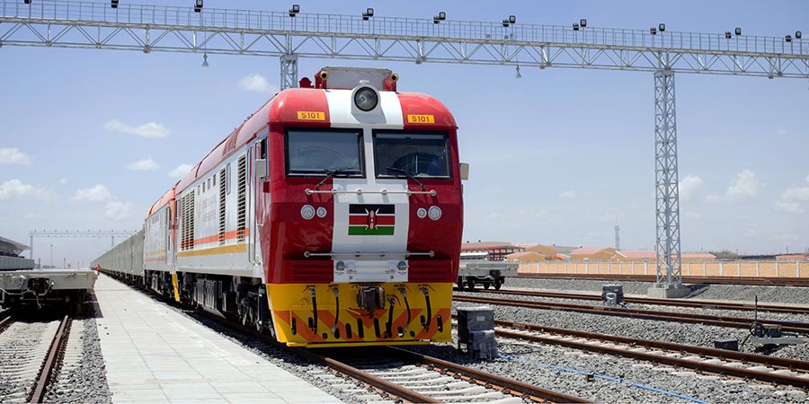 Travelling on the scenic Madaraka Express