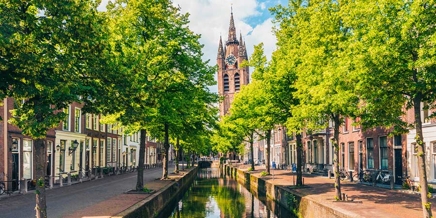 Enjoying free time in historic Delft and Utrecht