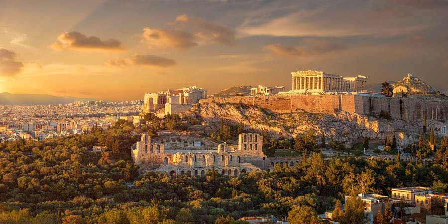 Visiting the Acropolis during a two-night stay in Athens